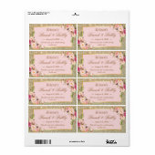 Rosa Blütenpinsel Glitzer Brunch & Bubbly (Vorne)