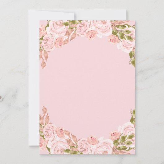 Rosa Blütenpracht Prinzessin Goldener Bogen Ankündigung (Rückseite)