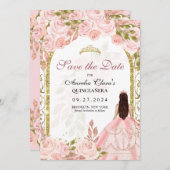 Rosa Blütenpracht Prinzessin Goldener Bogen Ankündigung (Vorne/Hinten)