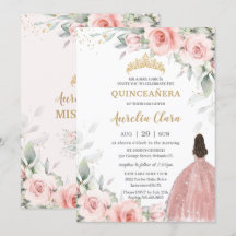 Rosa Blütenpracht Rose Gold Quinceñera