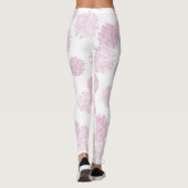 Rosa Blütenpresse Leggings (Rückseite)