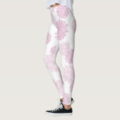 Rosa Blütenpresse Leggings (Links)