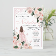 Rosa Blütenprinzessin Quinceanera