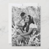 Rosa blütenrosa, handgezeichneter Kreis von Blätte Einladung (Rückseite)