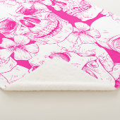 Rosa Blütenschädel Sherpadecke (3/4)