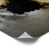 Rosa Blütenschäume Abstrakt Poster (Ecke)