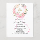 Rosa Blütenschurke (Vorderseite)