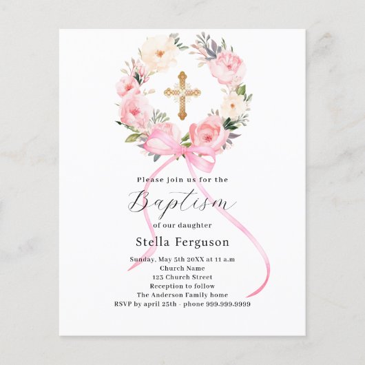 Rosa Blütenschurke (Vorderseite)