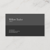 Rosa Blütenschwarz und Gold Visitenkarte (Rückseite)