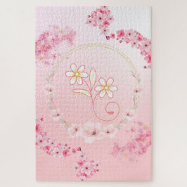 Rosa Blütensegen – Sanfte Floral Puzzle
