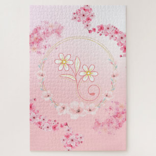 Rosa Blütensegen – Sanfte Floral Puzzle
