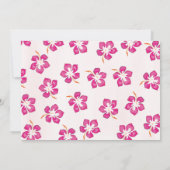 Rosa Blütensommer Party Einladung (Rückseite)