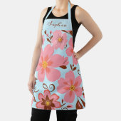 Rosa Blütenstimmung - Pastel Vibes-Retro Blume Schürze (InSitu)