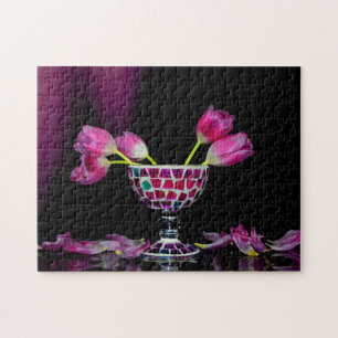 Rosa Blütentraum Puzzle