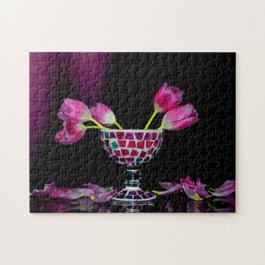 Rosa Blütentraum Puzzle (Horizontal)