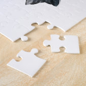 Rosa Blütenvogel Puzzle (Seite)