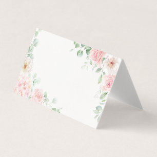 Rosa Blütenwasser-Hydrangea Platzkarte Tischdekor