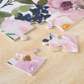 Rosa Blütenweiße Christliche Bibel Puzzle (Seite)