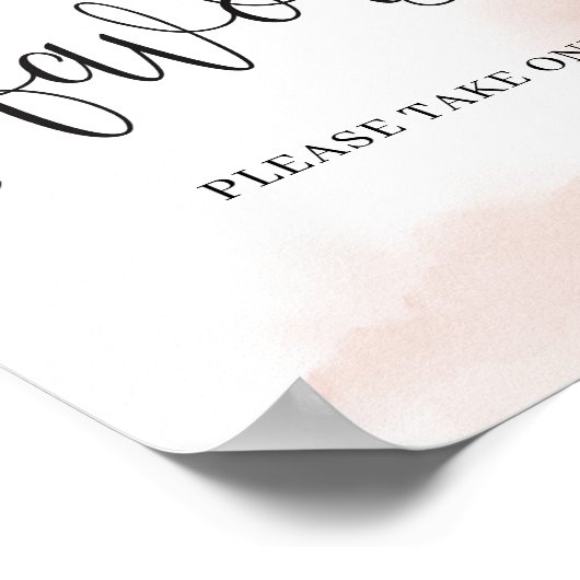 Rosa Blütenzeichen in zauberhafter Bordeaux Poster (Ecke)