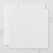 Rosa Blütenzweig auf grau Einladung (Rückseite)