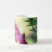 Rosa Blutungen Herz Blume Personalisiert Kaffeetasse (Mittel)
