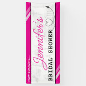 Rosa Boarding Pass Brautparty Banner (Vertikal)