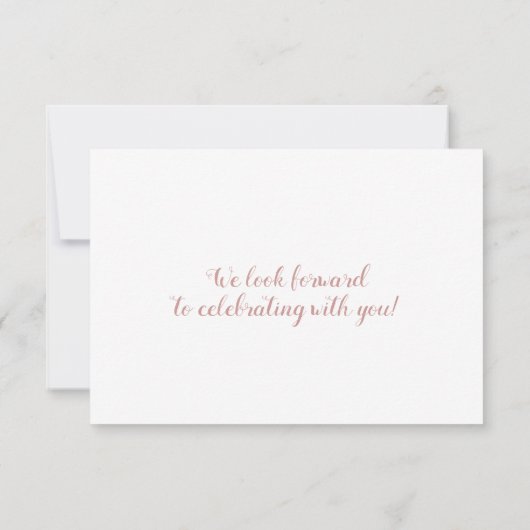 Rosa Boarding Pass Flugzeug Ticket Response RSVP K (Rückseite)