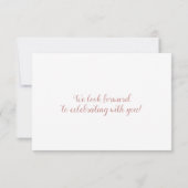 Rosa Boarding Pass Flugzeug Ticket Response RSVP K Karte (Rückseite)