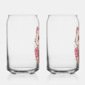 Rosa Boba Tea and Cat Illustration Dosenglas (Rechts)