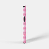 Rosa Bogen auf Gingham Case-Mate iPhone Gehäuse Hülle (Rechte Seite)