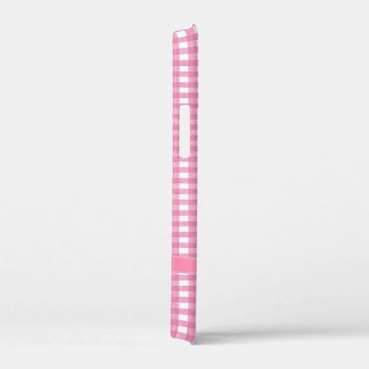 Rosa Bogen auf Gingham Case-Mate iPhone Gehäuse Hülle (Rückseite / Rechts)