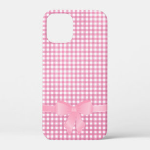 Rosa Bogen auf Gingham Case-Mate iPhone Gehäuse Hülle