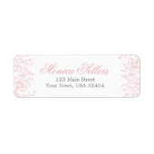 Rosa Bogen Baby Dusche Einladung (Vorne)