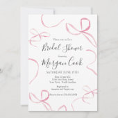 Rosa Bogen Bridal Dusche Einladung, tippen Sie den Einladung (Vorderseite)