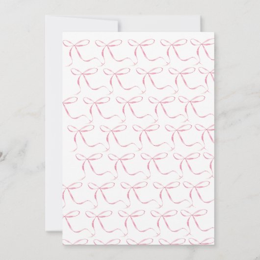 Rosa Bogen Bridal Dusche Einladung, tippen Sie den Einladung (Rückseite)