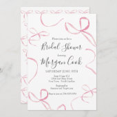 Rosa Bogen Bridal Dusche Einladung, tippen Sie den Einladung (Vorne/Hinten)