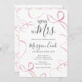 Rosa Bogen Bridal Dusche Einladung, Verpassen Sie Einladung (Vorne/Hinten)