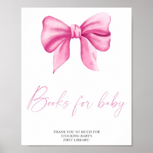 Rosa Bogen - Bücher für Babyposter Poster (Vorne)