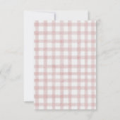 Rosa Bogen Danke Karte (Rückseite)