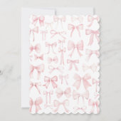rosa Bögen Design Taufe Einladung (Rückseite)