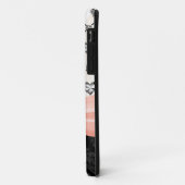 Rosa Bogen-diamante de imitación-Herz Case-Mate iPhone Hülle (Hinten/Links)