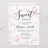 Rosa Bogen - Einladung zum Geburtstag, 16 . Geburt (Vorne/Hinten)