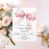 Rosa Bogen elegant Sweet 16 Einladung