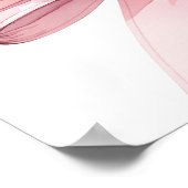 Rosa Bogen elegant Sweet 16 Empfang Poster (Ecke)