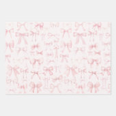 rosa Bogen Geschenkpapier Set (Vorderseite 2)