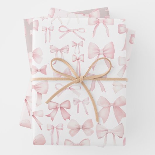 rosa Bogen Geschenkpapier Set (Beispiel)