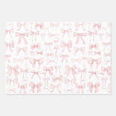 rosa Bogen Geschenkpapier Set (Vorderseite)