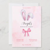 Rosa-Bogen-Hase Einladung (Vorderseite)