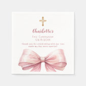 Rosa-Bogen-Kreuz Serviette (Vorderseite)