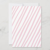 Rosa Bogen Mädchen Geburtstag Einladung (Rückseite)